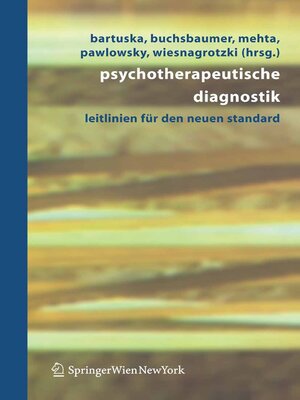 cover image of Psychotherapeutische Diagnostik
